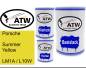 Preview: Porsche, Summer Yellow, LM1A / L10W: 500ml Lackdose + 500ml Klarlack + 250ml Härter - Set, von ATW Autoteile West.